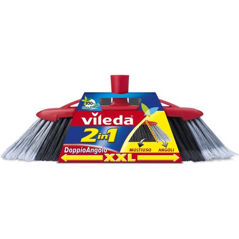 Scopa Domestica Doppio Angolo 2 in 1 Vileda 6 Pezzi