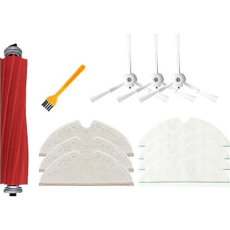12-teiliges Set Hauptbürsten- und Seitenbürsten für Roboroc T8/q7 Max/max+ Roboter. (1/4)