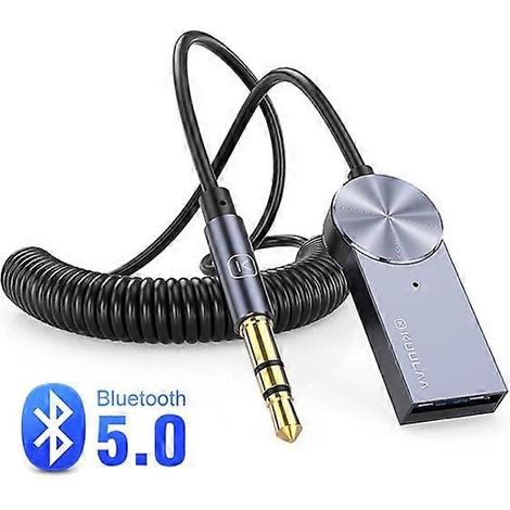 Câble adaptateur Bluetooth pour voiture, récepteur audio sans fil avec prise jack 3,5 mm (1/5)
