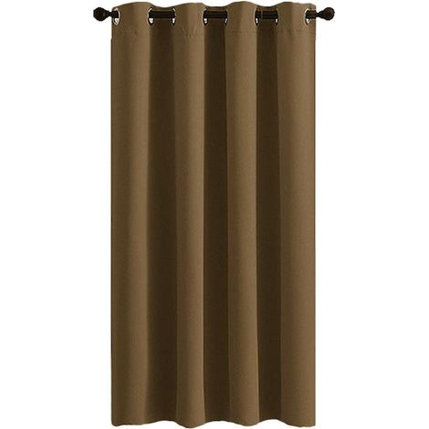 Draperie occultante, imperméable, design cu doua straturi, 132 x 274 cm, marron (1/5)