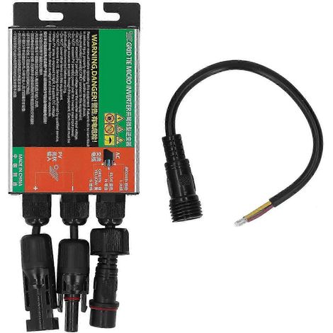 Micro-onduleur de raccordement réseau 300W, MPPT, onde sinusoïdale pure, énergie solaire alternative, AC230V, conception compacte (1/4)