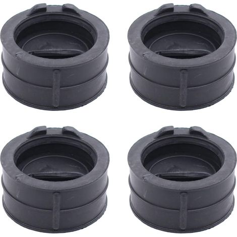 Motorrad Gummi Vergaser Ansaugstutzen Satz Ansaugkrümmer Verbindung Vergasergummi schwarz für Yamaha XJ 600 Diversion N XJ600N XJ600 (1/5)