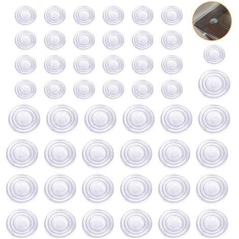 50 tampons de meubles tampons élastiques transparents épais 2mm (1/5)
