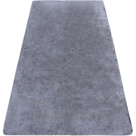 Moderner Waschteppich LAPIN Shaggy, Antirutsch schwarz / elfenbein grey 120x160 cm