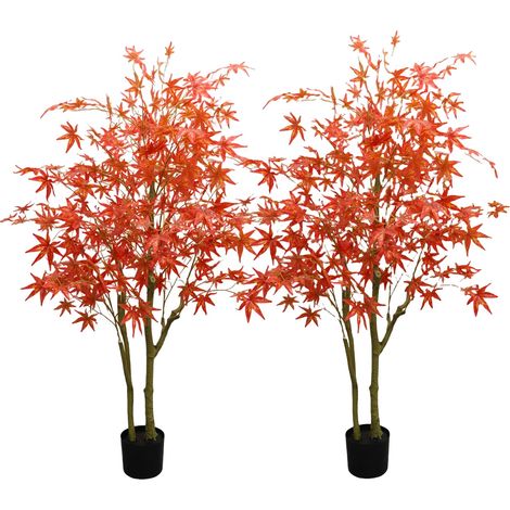 Albero d'acero artificiale, decorazione autunnale realistica, ideale per interni, 150 cm (1/2)