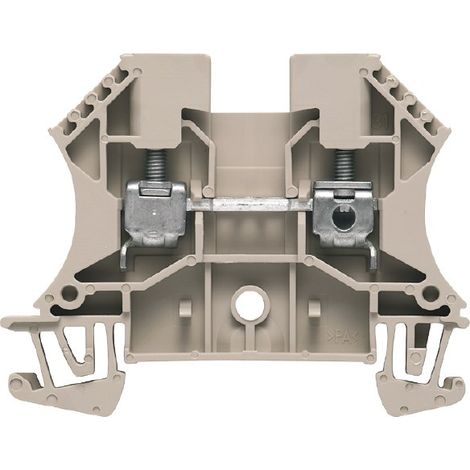 Conector de barra colectora de 2 hilos, 4 mm², color beige, WDU4/BE 1020100000