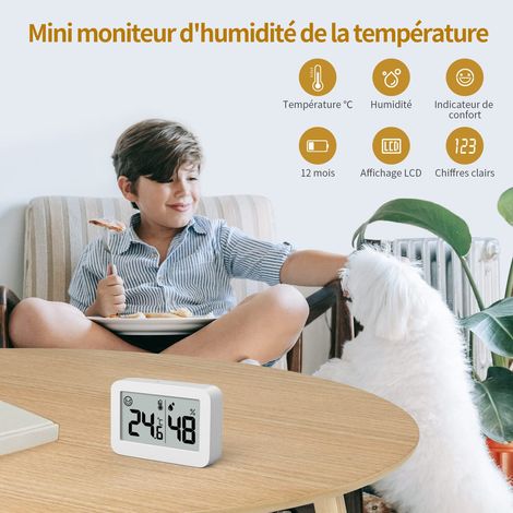 2 mini hygromètres thermomètres intérieur, °C, cave/serre/chambre/reptile. (1/5)