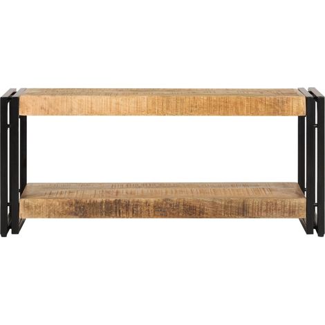 Meuble TV Banc TV Armoire TV 90x30x40 cm Bois de manguier massif (1/5)