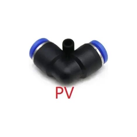 (PV-4mm) 5/10 raccords pneumatiques OD T Y L I Type PV, connecteur rapide en plastique à enfoncer pour tuyau. (1/5)