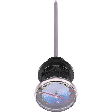 Indicador de nivel y temperatura de aceite para motocicletas de motocross de 125 cc, aluminio negro.