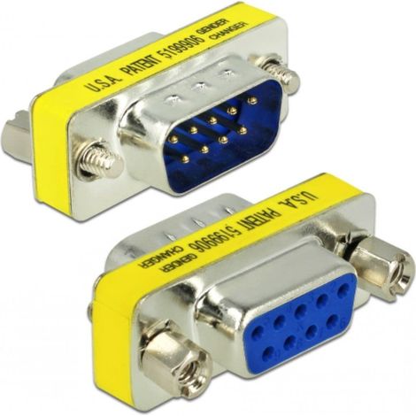 Delock 65249 65249 Adaptateur SUB-D 180 ° D-SUB-9, femelle, connecteur mâle 1 pc(s)