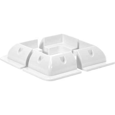 Offgridtec ABS profilo angolare Set Light Duty Bianco 150 X 150 mm, 1 pezzi, 006530