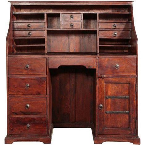 Sekretär Akazie 128x58x138 nougat lackiert OXFORD 516