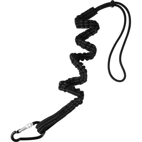 Cordon porte-outils de sécurité de longueur standard, 8 kg, sangle de protection contre les chutes robuste et réglable avec boucle de verrouillage à vis en aluminium, bouchon de cordon