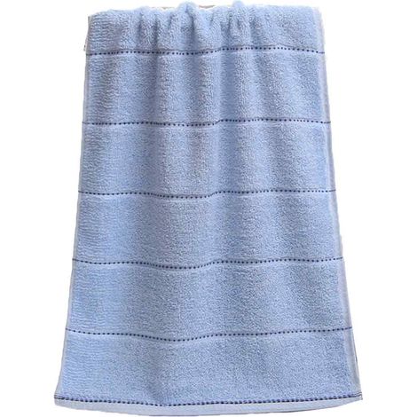 2 serviettes de toilette en coton, motif carreaux, 32 x 72 cm, douces et absorbantes, pour hôtel ou maison (1/5)