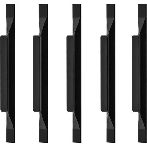 2x Poignées Européennes en Alliage D'aluminium Armoires de Cuisine Tire Poignées de Penderie Tirette Longueur Totale 200mm, Distance du Trou 128mm (1/4)