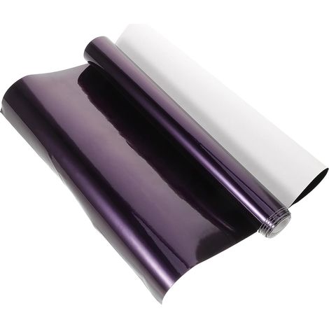 Film D'emballage Violet, Kit D'habillage de Voiture en Vinyle Pourpre, Film Adhésif pour Voiture, Protection Complète, Résistant la Décoloration, Facile à Nettoyer, Installation (1/5)