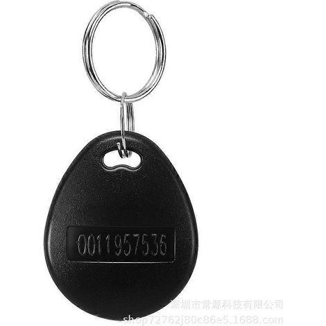 Porte-clés d'identification, carte d'accès à carte d'identité intelligente, commande d'alarme par bouton-poussoir 125 kHz. Compatible avec
