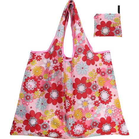 Sacs de courses réutilisables et portables, sacs de courses pliables, sacs de courses résistants, sacs fourre-tout imperméables (1/5)