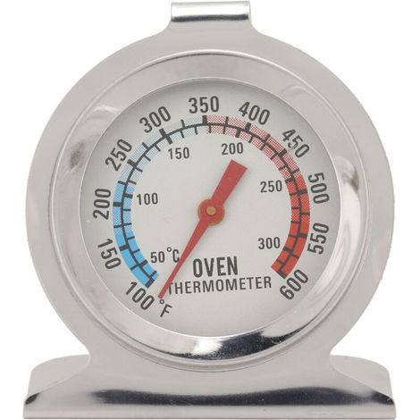 Tnfeeon Thermomètre à Fourmomètre en Acier Inoxydable Compteur de Température pour la Cuisson, Grande et Thermomètre à Haute Précision pour le Poêle à Bois, le Poêle à Gaz et le à Granulés (1/5)