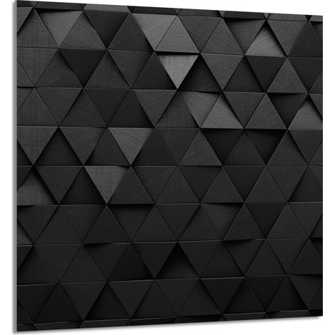 Panneau de verre pour cuisine 60x65 Noir (1/5)