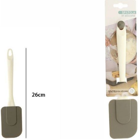 TrAdE Shop Traesio - Spatola Spatolina In Silicone Manico In Plastica Utensile Dolci Pasticceria 66208 -