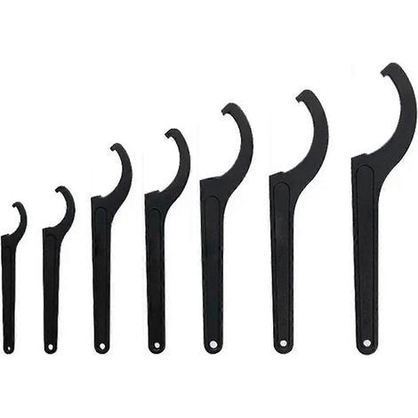 Clé à molette de 22 à 72 mm pour amortisseur de moto, outil de réglage, clé de précharge en C, jeu d'outils à main (1/5)