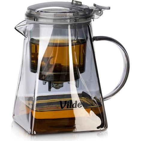 Théière en verre avec infuseur, 730 ml, en borosilicate (1/5)