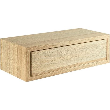 Étagère murale avec tiroir, table de chevet suspendue, étagère murale, chêne Sagerau, 45 x 14,3 x 23,7 cm - Legolo Maxi (1/4)