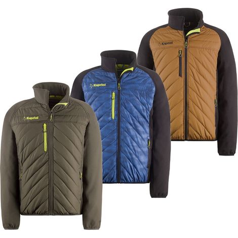 GIUBOTTO GIACCA DA LAVORO SLICK HYBRID CALDA IMBOTTITURA VERDE OLIVA TG.L KAPRIOL, "L" (1/4)