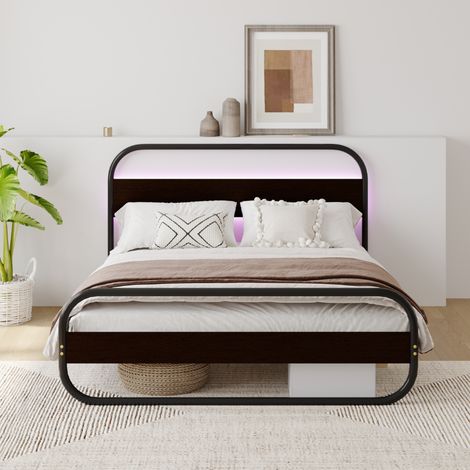 Letto led in metallo 160x200cm LEEDS