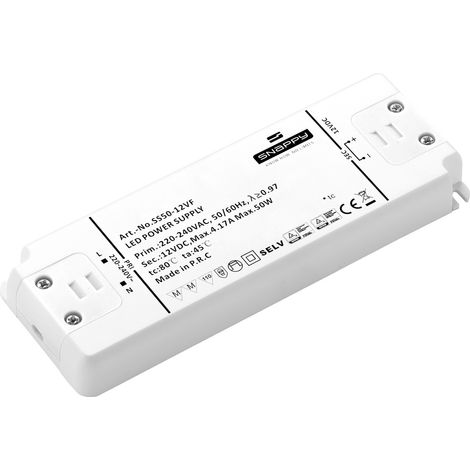 Dehner Elektronik  LED-Trafo, LED-Treiber  Konstantspannung 50 W 4.16 A 12 V/DC Überlastschutz, Über