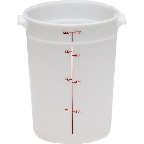 Boîte ronde - 25.2 x 25.2 cm - Blanc - Lot de 12 - Cambro