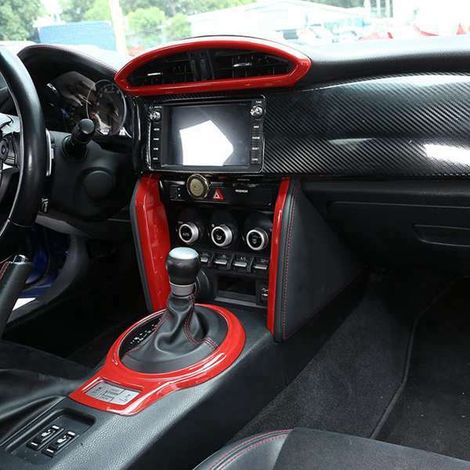 Cadre de ventilation de console centrale compatible avec les Subaru BRZ et Toyota 86 (2012-2020). (1/4)