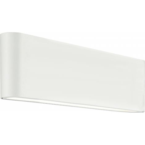 Applique Murale Extérieure LED 2x10W Direct/Indirect IP65 Blanc ZAMBELIS E240-W - 80 deg - Blanc chaud - 3000K