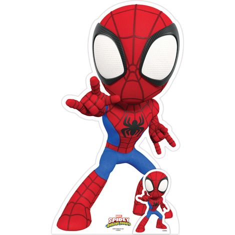Figurine en carton – Spidey et ses amis extraordinaires - Spidey - Haut 90 cm