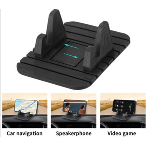 Supporto da cruscotto in gomma antiscivolo per auto, GPS per cellulare (1/4)