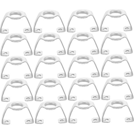 Accessori di montaggio per apparecchi di illuminazione con attacco interno dentato M10 – 20 staffe in ferro (1/5)