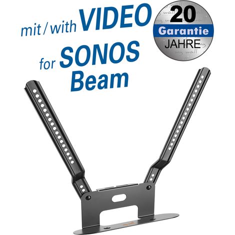 Tv bracket for sonos beam mounting on an existing tv screen mount - tilts, white (1/5)