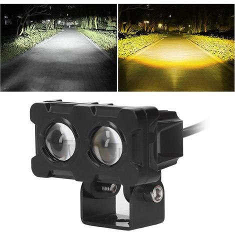 20W Zweifarben-LED-Scheinwerfer mit integriertem Fern- und Abblendlicht, geeignet für Motorräder, Quads, SSVs und Boote. (1/5)