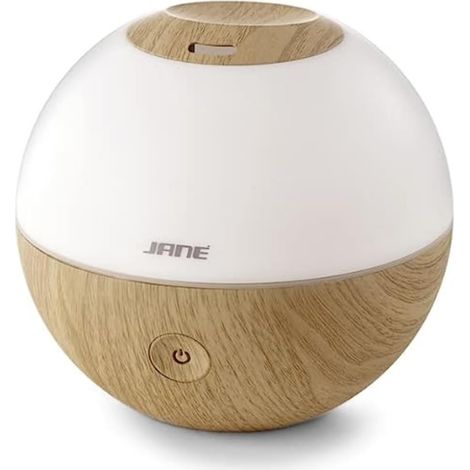 Jané Umidificatore Bambini Ultrasuoni con Luce, Diffusore Aromi, 2 Velocità, Vapore Freddo, Spegnimento Automatico, 360°, Legno (1/5)