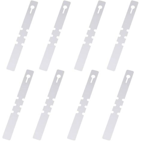 100 etichette in plastica per piante, etichette per alberi, etichette avvolgenti da appendere, etichette da giardino impermeabili (bianche, 2x20 cm)