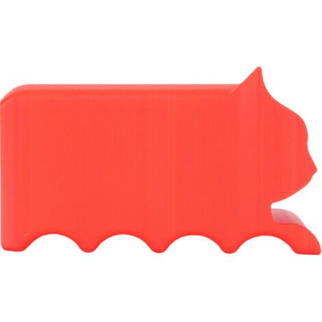 BUNTHAUS Outil de coupe d'impression 3D en plastique de coupeur de carton de grattoir de chat pour des planches à gratter d'épaisseur de 0,3 pouces rouge (1/5)