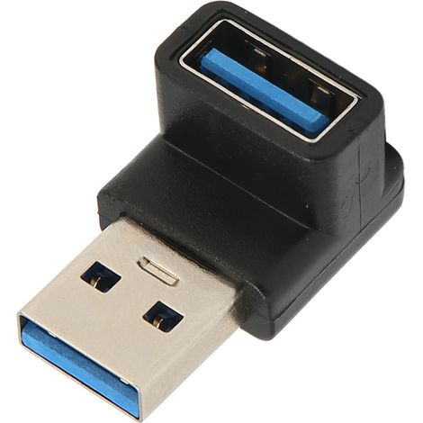 Adaptateur USB mâle vers USB femelle coudé à 90°, petit et portable, transmission haute vitesse 10 Gbit/s, charge USB 3.1 (1/5)