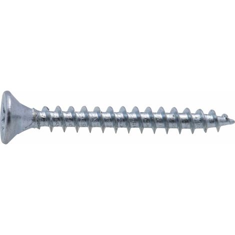Vis à bois tête fraisée PZ zinguée Viswood filet total 3,5x25 mm (x25 vis)