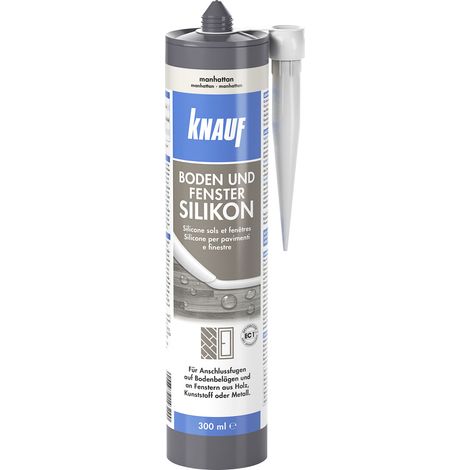 Knauf Boden- & Fenster Silikon 300 ml manhattan (1/2)