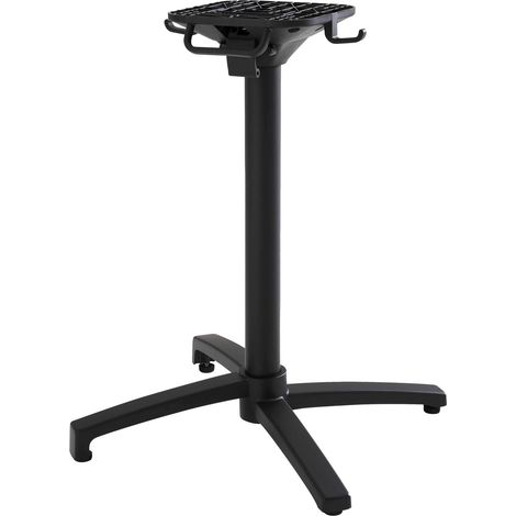 Pied de table en aluminium inclinable et accroche sac 72 cm