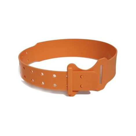 Insprovette Collier en plastique Fermeture pour moutons, orange, 61 x 3,5 cm, pack 10 colliers