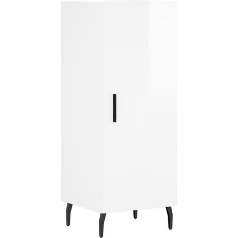 Maison Exclusive - Credenza Bianco Lucido 34,5x34x90 cm in Legno Multistrato
