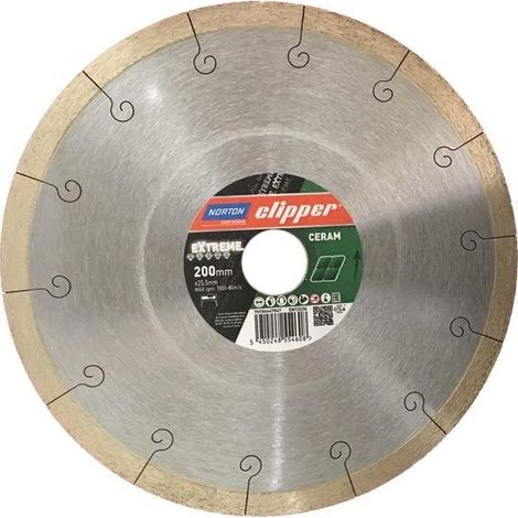 NORTON Abrasifs Disque diamant 200x25,4mm - Extreme Ceramic (70184647047)